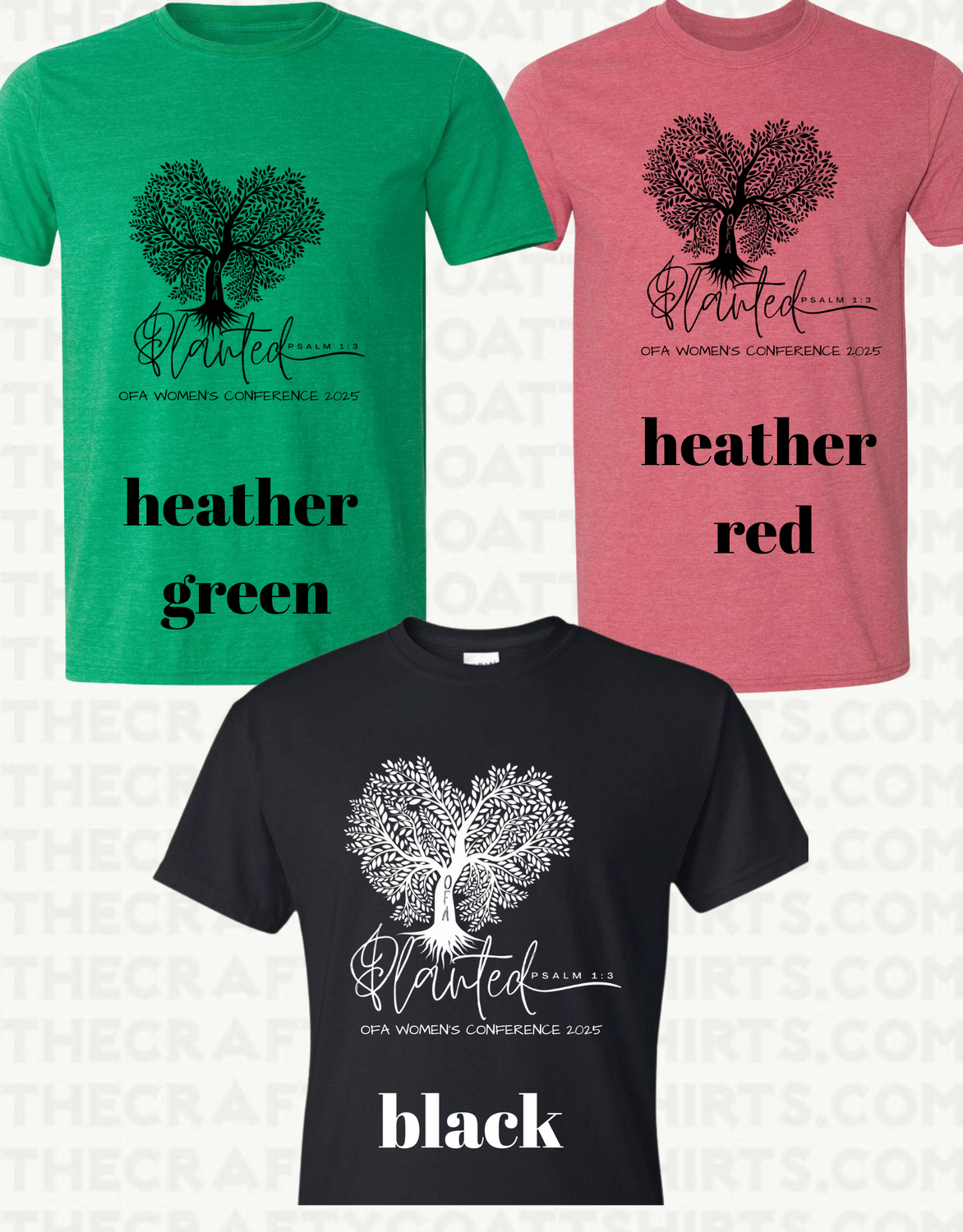 OFA WOMENS CONFERENCE 2025- PRE-ORDER SHIRTS (We will take orders until the cut off then make one big order which is when your order will be processed befere the event)