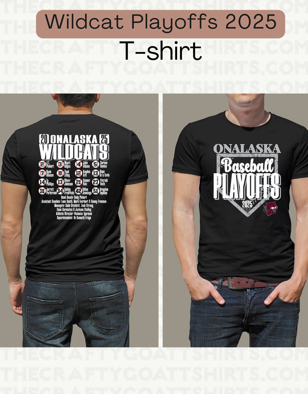 Wildcat Baseball Playoff shirt 2025-
