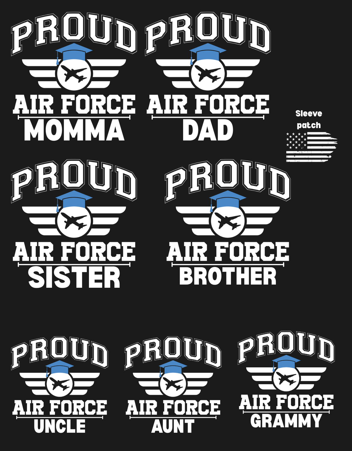 Proud Air Force Family- Can customize names