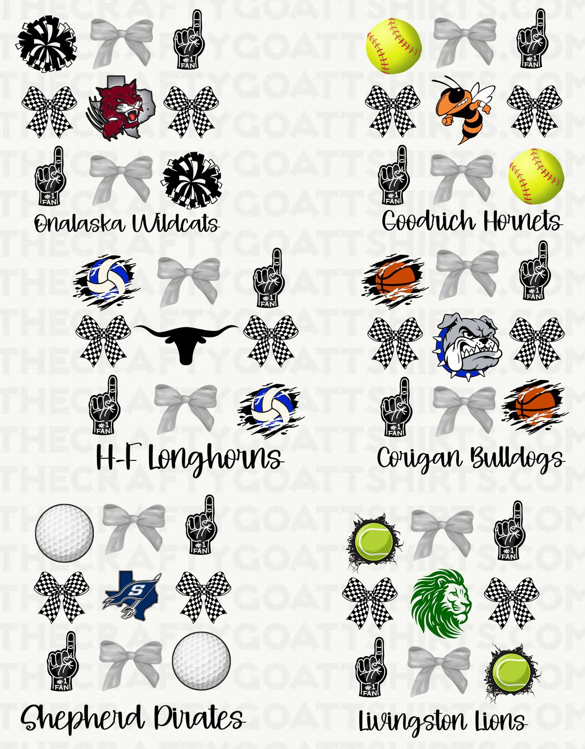 #1 Fan Coquette - Customize sport and school
