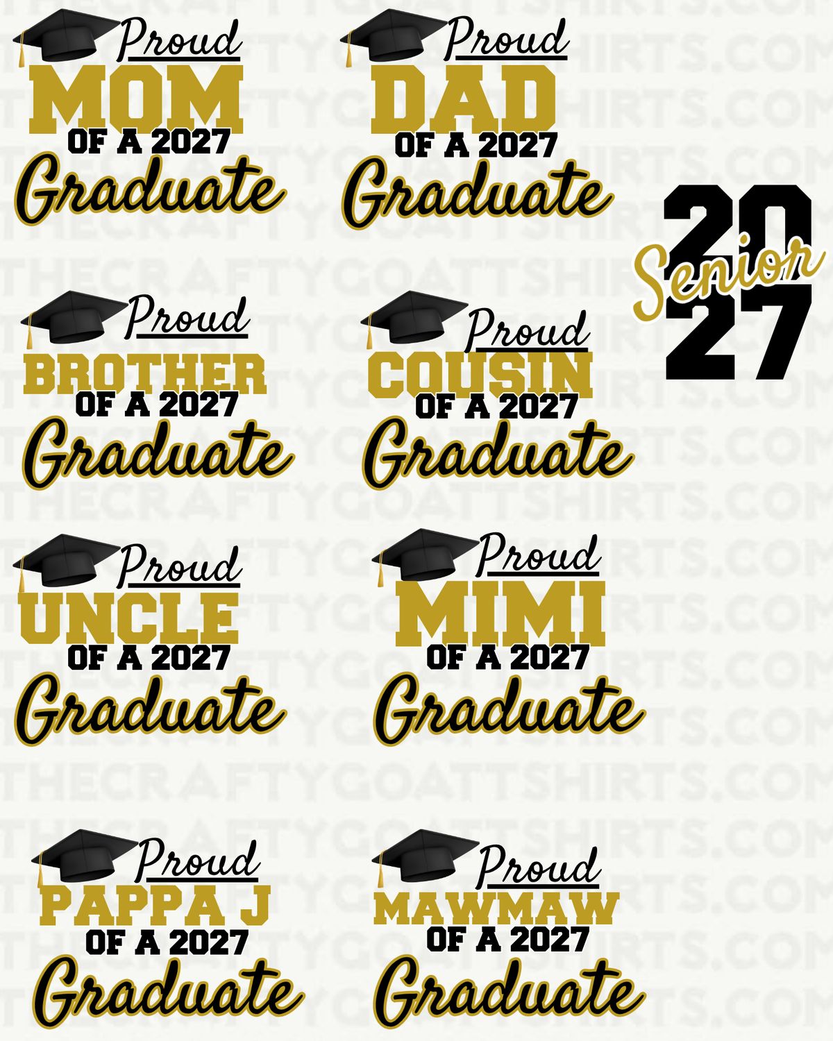 Proud of my Graduate- Can Customize Names