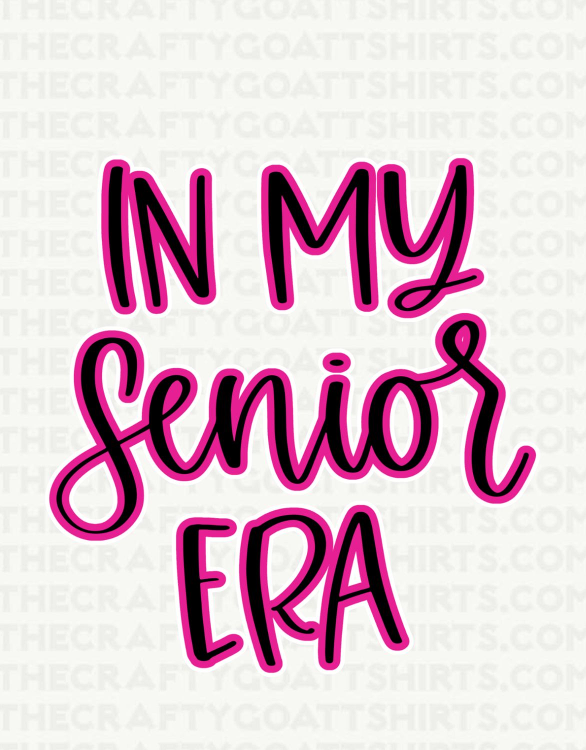 In my senior era
