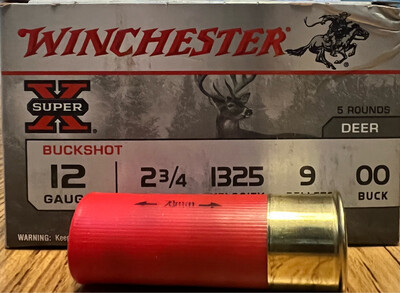 WINCHESTER SUPER-X BUFFERED SHOT 12 GAUGE 2.75'' 9 00 BUCK