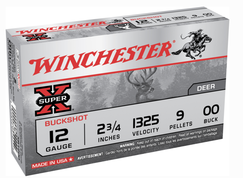 WINCHESTER SUPER-X BUFFERED SHOT 12 GAUGE 2.75&#39;&#39; 9 00 BUCK