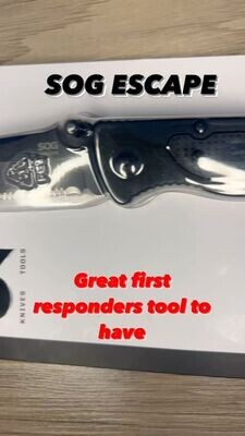 SOG ESCAPE BLACK KNIFE