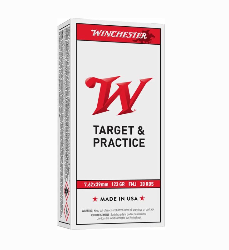 WINCHESTER USA 7.62X39 123GR FMJ