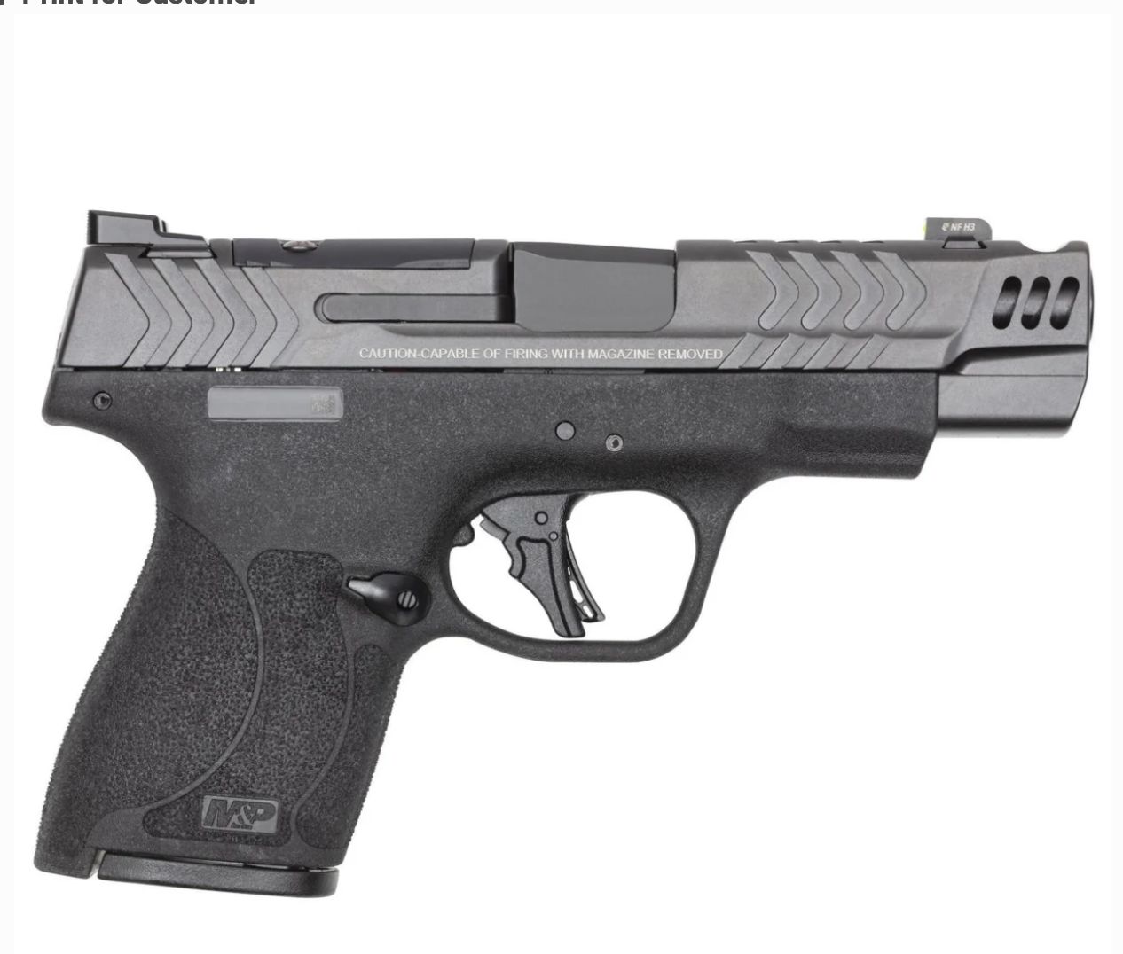 S&amp;W M&amp;P SHIELD PLUS PERFORMANCE CENTER 9MM 4&quot; 10-RD SEMI-AUTO PISTOL