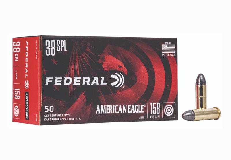 FEDERAL AMERICAN EAGLE 38 SPL 158GR LRN