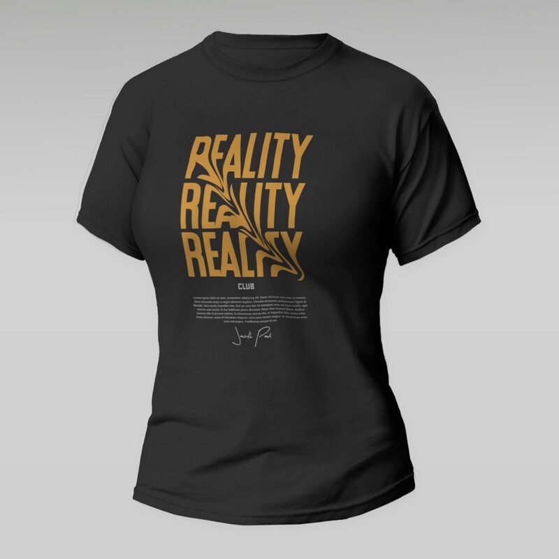 Reality | Unisex Regular Fit Round Neck Half Sleeved T-Shirt