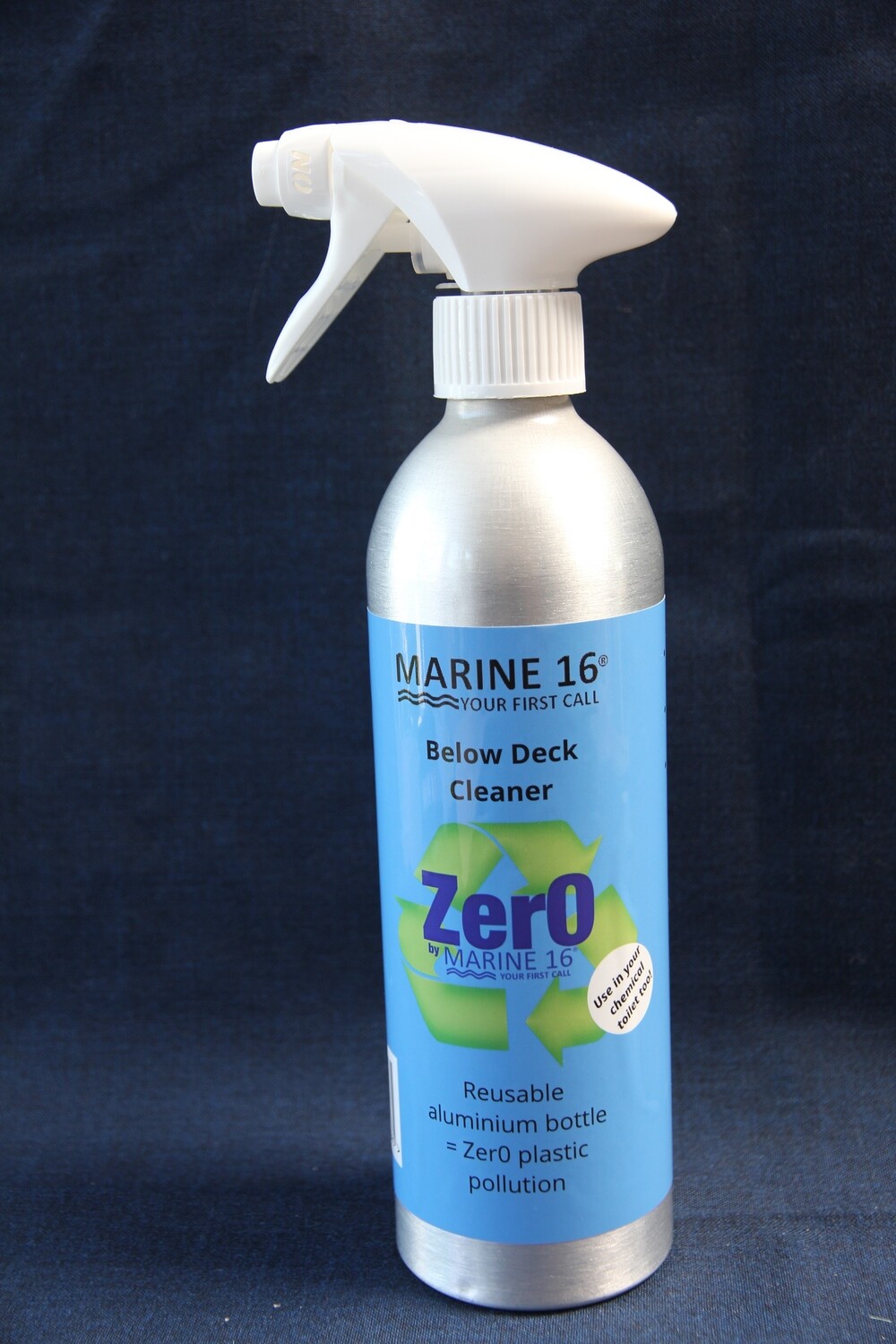 Maritieme ZERO afval-ZERO pollutie-reinigingsproducten in een toonbankset