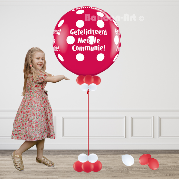 Reuzenballon Communie Zwevend