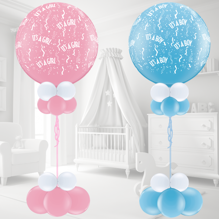 Reuzenballon Geboorte Zwevend