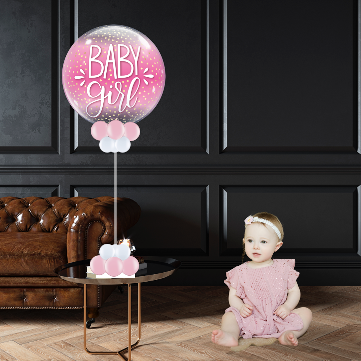 Bubble Balloon™ Statief &quot;Baby Girl&quot;