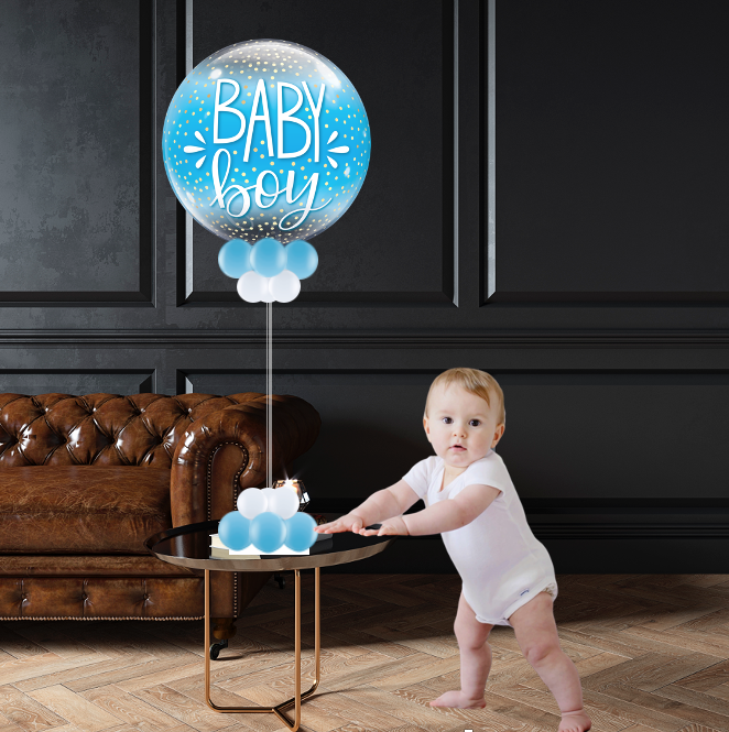 Bubble Balloon™ Statief &quot;Baby Boy&quot;