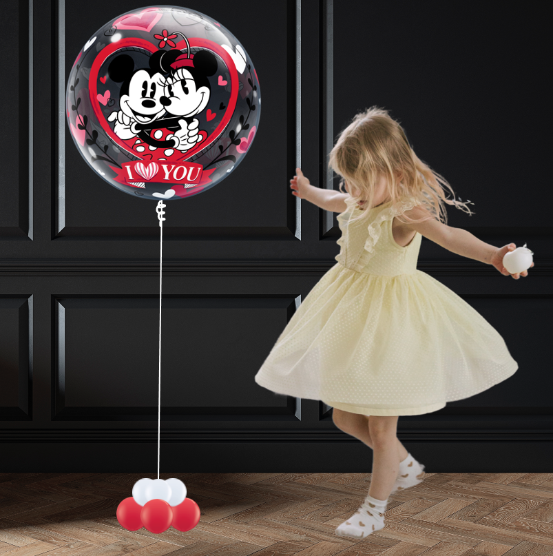 Bubble Balloon™ zwevend MICKEY & MINNIE I LOVE YOU Disney