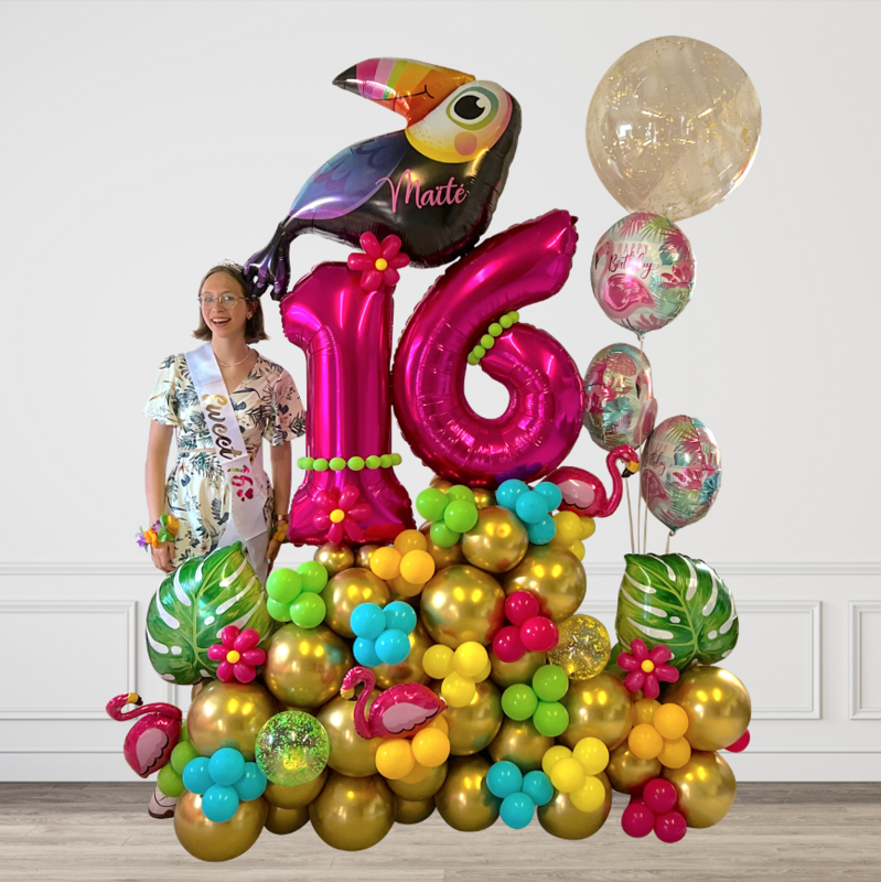 SWEET SIXTEEN foto stand met eigen THEMA