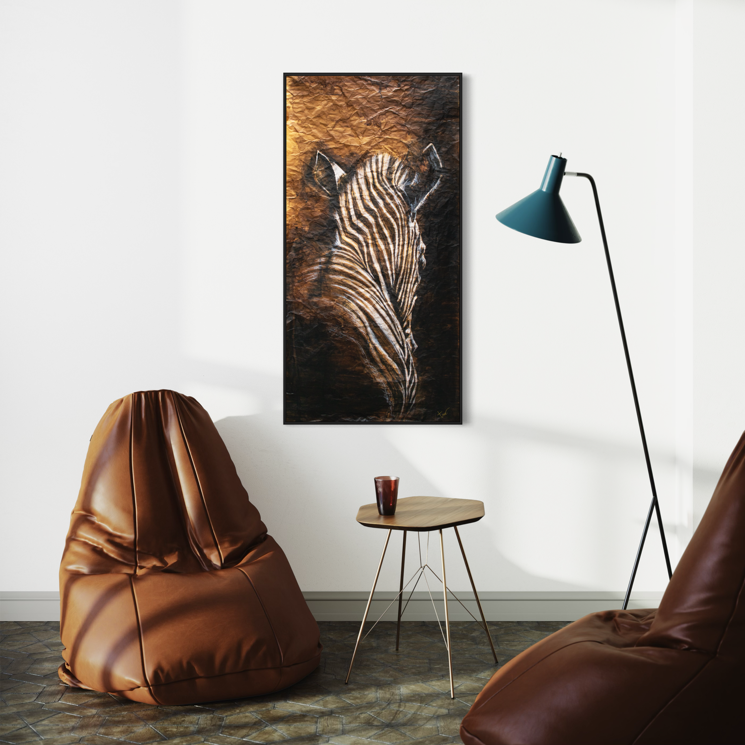 ZEBRA - ALUMINIUM 60 x 120 (ware grootte)