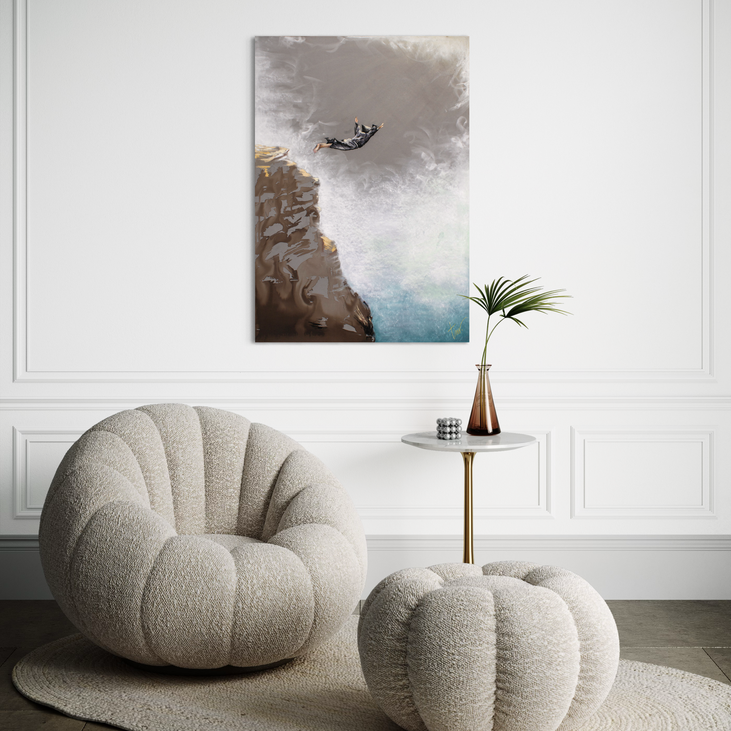 VRIJE VAL -  ALUMINIUM 80 x 113 cm