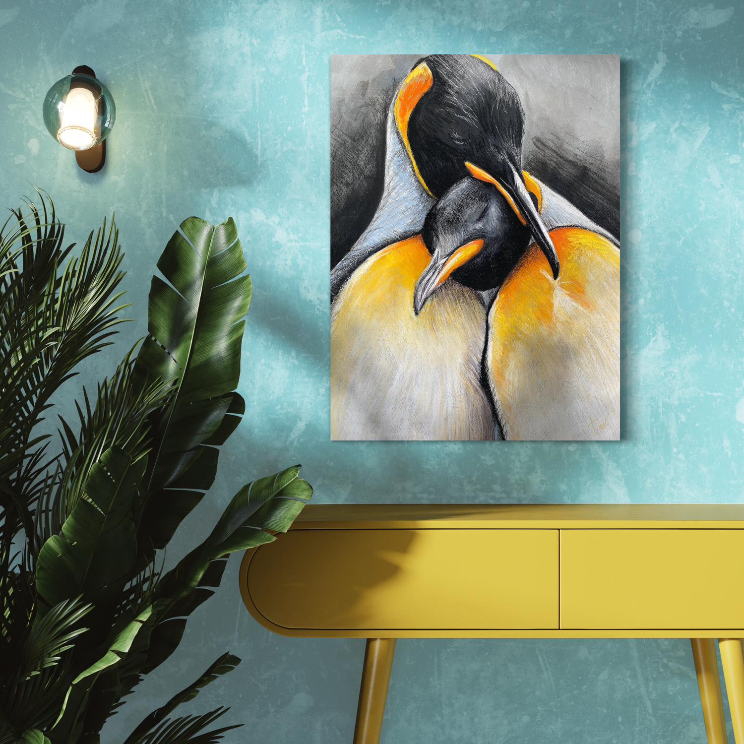 PINGUÏNS - ACRYLGLAS 60x80cm