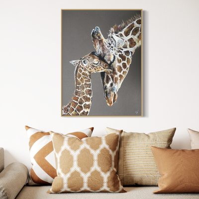 GIRAFFEN - ACRYLGLAS 60x80cm