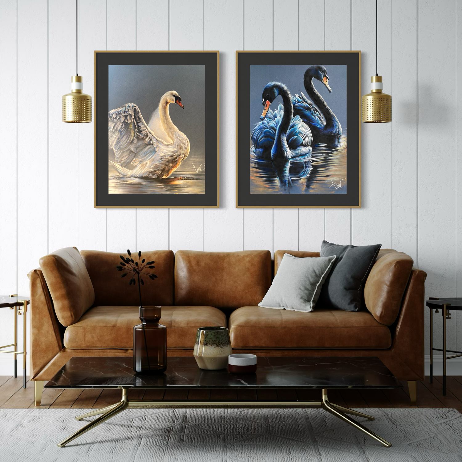 ZWARTE ZWANEN - PRINT 60x80cm