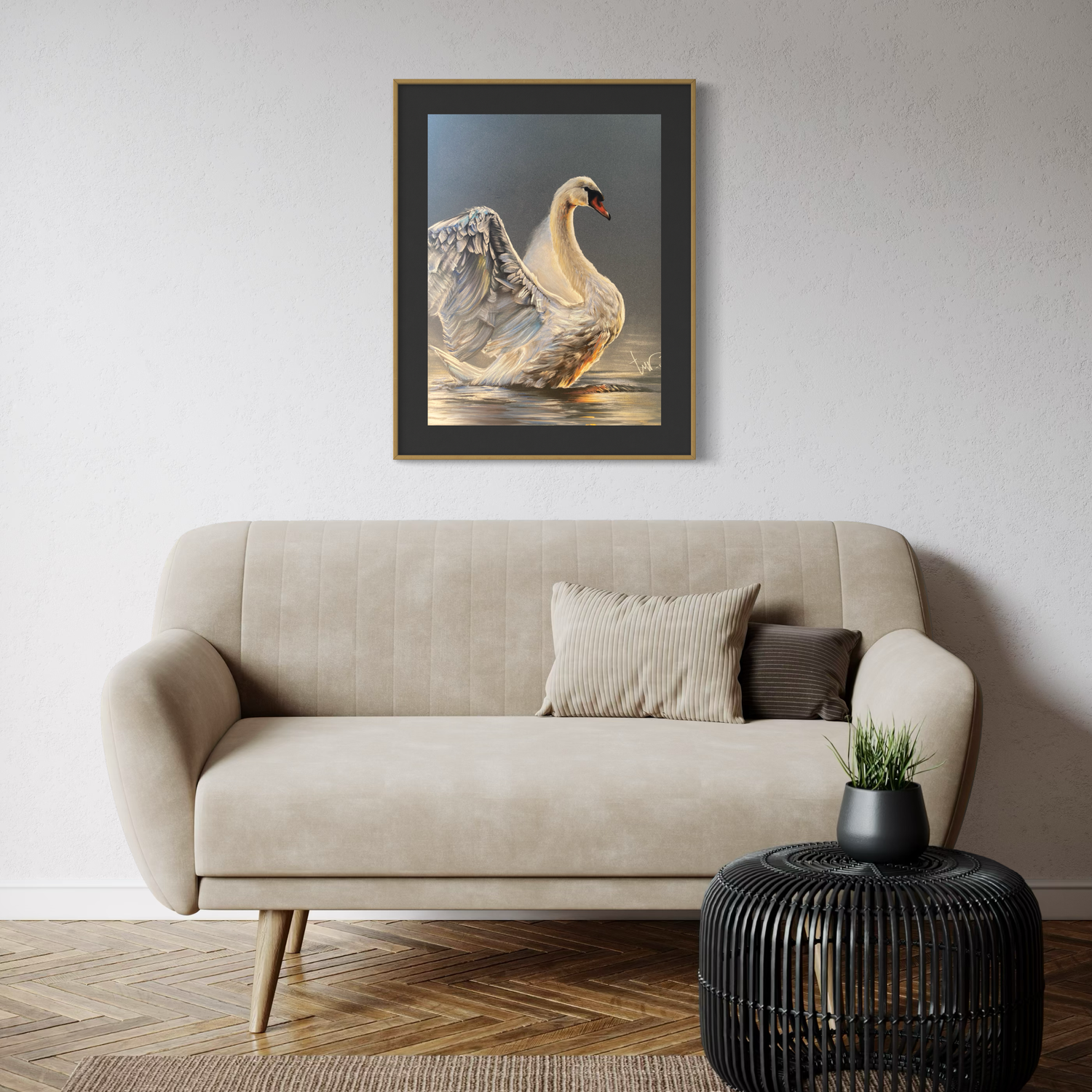 WITTE ZWAAN - PRINT 45x60cm