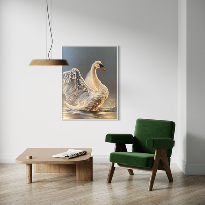 WITTE ZWAAN - PRINT 90x120cm
