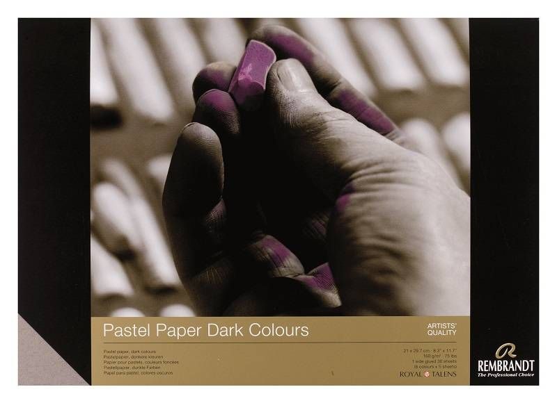 REMBRANDT - PASTELPAPIER, Softpastels Pitt Pastels: Donkere kleuren