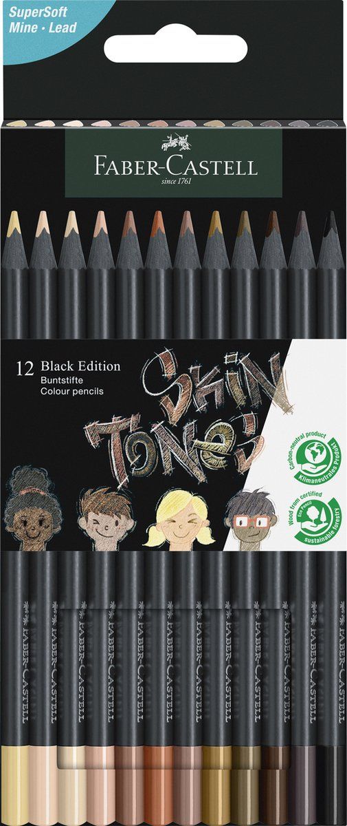 FABER CASTELL BLACK EDITION l HUIDSKLEUREN