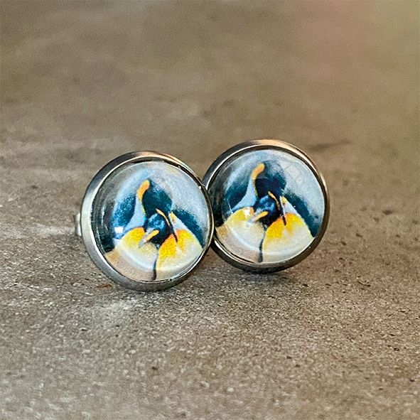 Oorbellen stekers, Kies uit:: pinguins, Vorm: steker