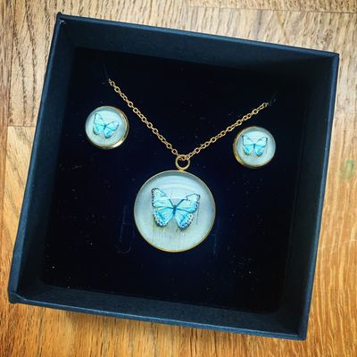Set halsketting en Oorbellen met doosje (grote oplage)