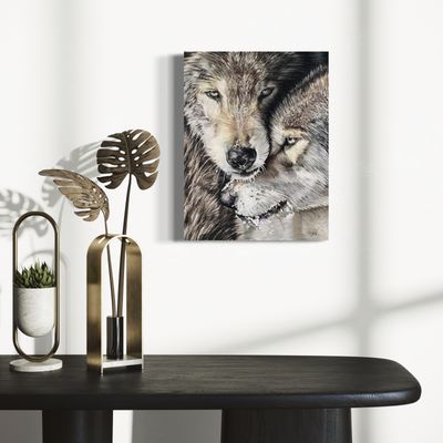 WOLVEN - ACRYLGLAS 30x40cm (ware grootte)