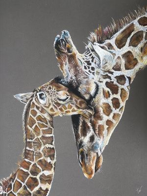 GIRAFFEN - PRINT 30x40cm