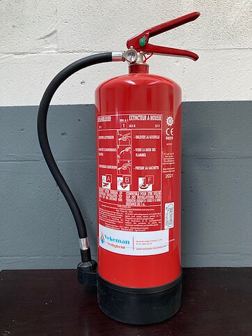 schuim brandblusapparaat 9L AB met Benor keurmerk