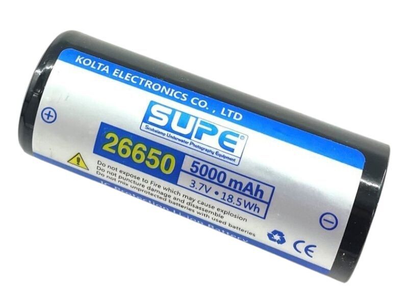 Batterij oplaadbaar 26650 - 5000mAh