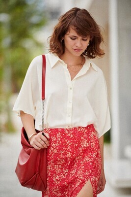 BLOUSE CARAIBES VANILLE MAAT M