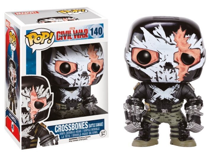 Captain America: Civil War POP! Marvel Vinyl Figure Crossbones (Battle Damage) 9 cm