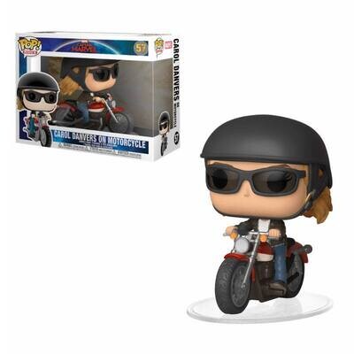 Captain Marvel POP! Rides Vinyl Figure Carol Danvers on Motorcycle 15 cm