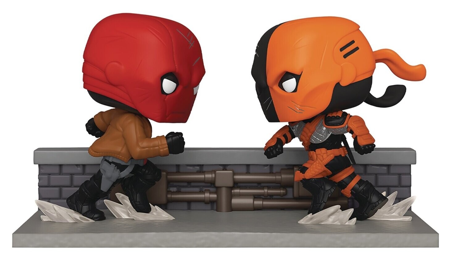 DC Comic Moment POP! Heroes Vinyl Figures Red Hood vs Deathstroke 9 cm