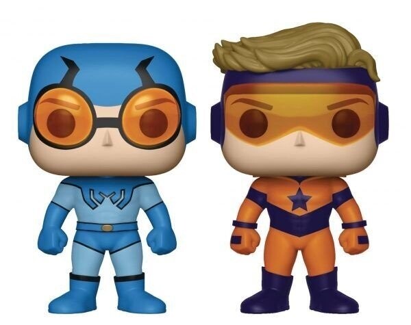 DC Comics POP! Heroes Vinyl Figures 2-Pack Blue Beetle and Booster Gold 9 cm