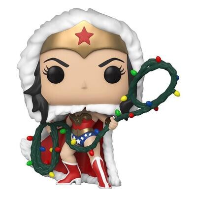 DC Super Heroes POP! Heroes Vinyl Figure DC Holidays Wonder Woman with String Light Lasso 9 cm