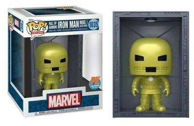Marvel Comics POP! Marvel Deluxe Vinyl Figure Hall of Armor: Iron Man Model 1 (Golden Armor) PX 9 cm