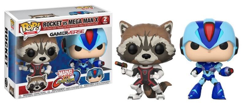Marvel vs. Capcom Infinite POP! Games Vinyl Figure 2-Pack Rocket vs. Mega Man X 9 cm