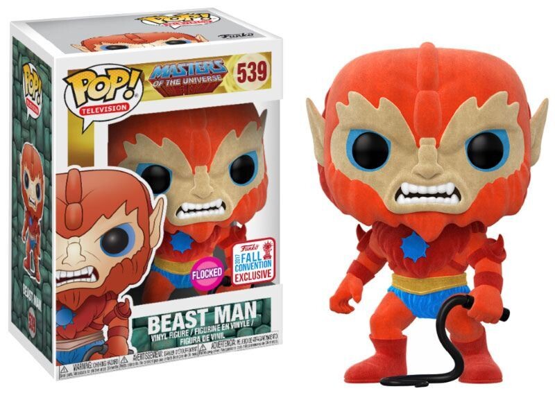 Masters of the Universe POP! Television Vinyl Figure Beast Man (Flocked) (Fall Convention 2017) 9 cm