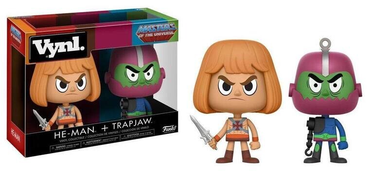 Masters of the Universe VYNL Vinyl Figures 2-Pack He-Man & Trap Jaw 9 cm