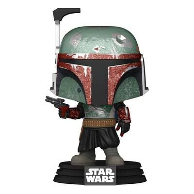 The Mandalorian POP! Star Wars & Tee Box Boba Fett (Metallic)