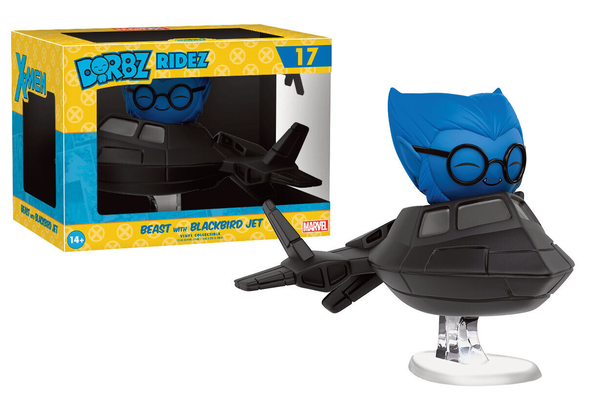 X-Men Dorbz Ridez Vinyl Vehicle with Dorbz Figure Beast & Blackbird Jet 14 cm
