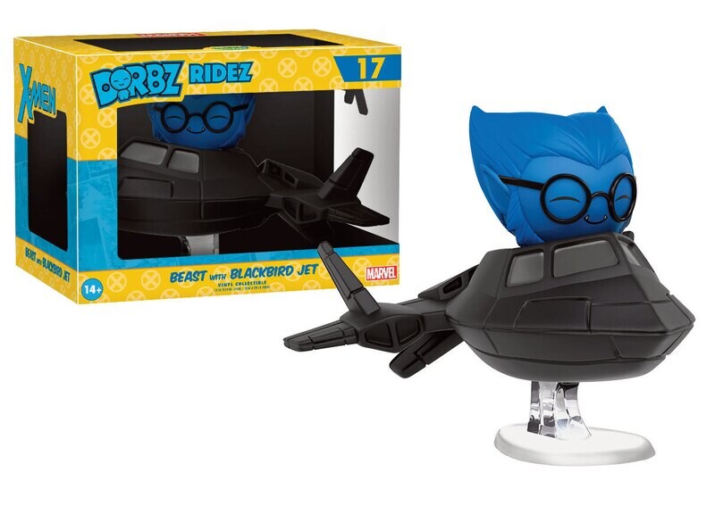 X-Men Dorbz Ridez Vinyl Vehicle with Dorbz Figure Beast & Blackbird Jet 14 cm