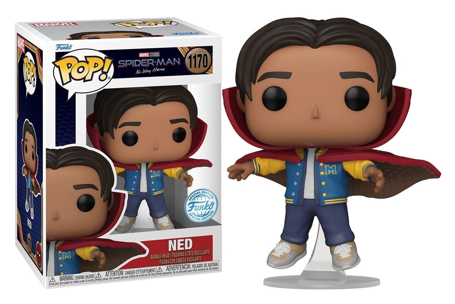 Spider-Man: No Way Home POP! Marvel Vinyl Figure Ned with Cloak of Levitation 9 cm