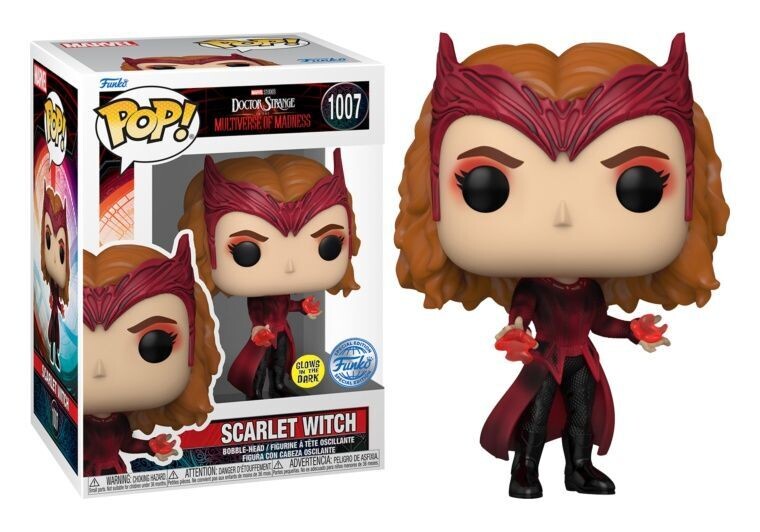Doctor Strange in the Multiverse of Madness POP! Marvel Vinyl Figure Scarlet Witch GITD 9 cm